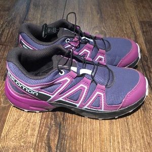 Salomon waterproof hiking shoes.